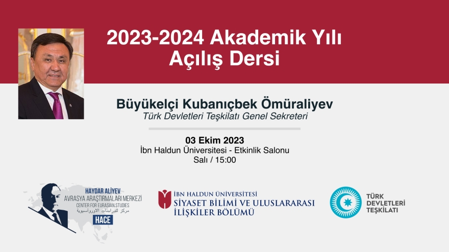 2023-2024 Akademik Yılı Açılış Dersi