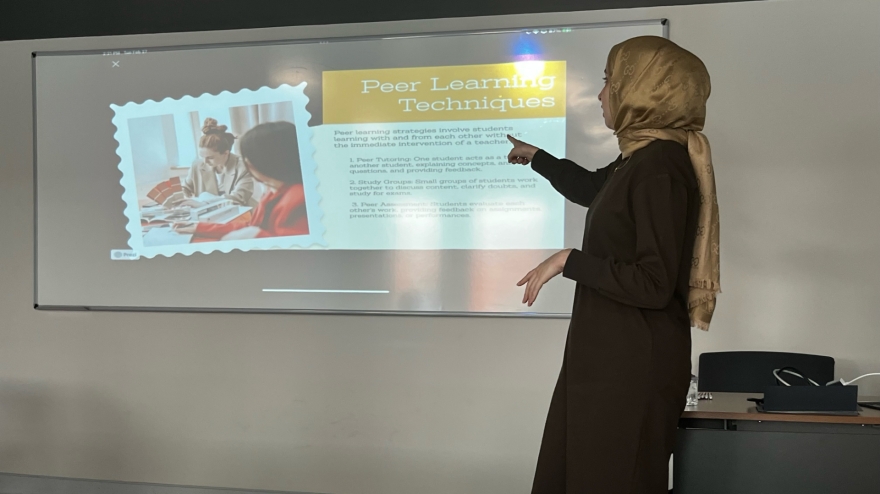 The Workshop was Held on Effective Working with Groups and Peer Learning Techniques