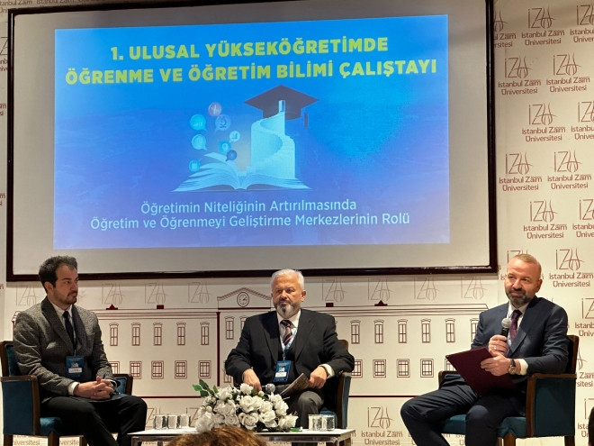 Yapay Zeka-Yenilikçi Öğrenme ve Öğretme Koordinatörlüğü, İZÜ ÖGEM 1. Ulusal Yükseköğretimde Öğrenme ve Öğretim Bilimi Çalıştayı’na Katıldı