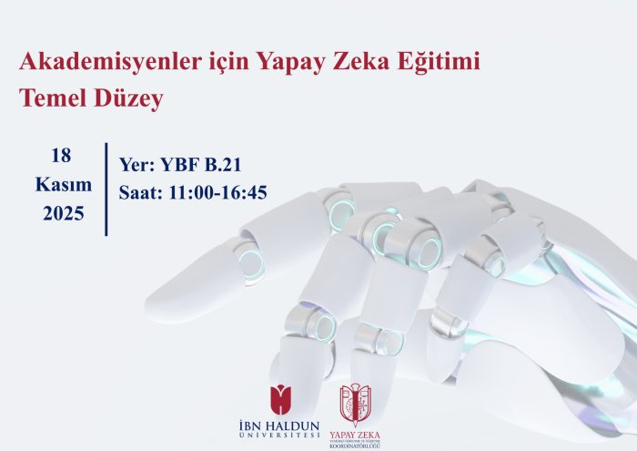 Akademisyenler için Yapay Zeka Eğitimi - Temel Düzey