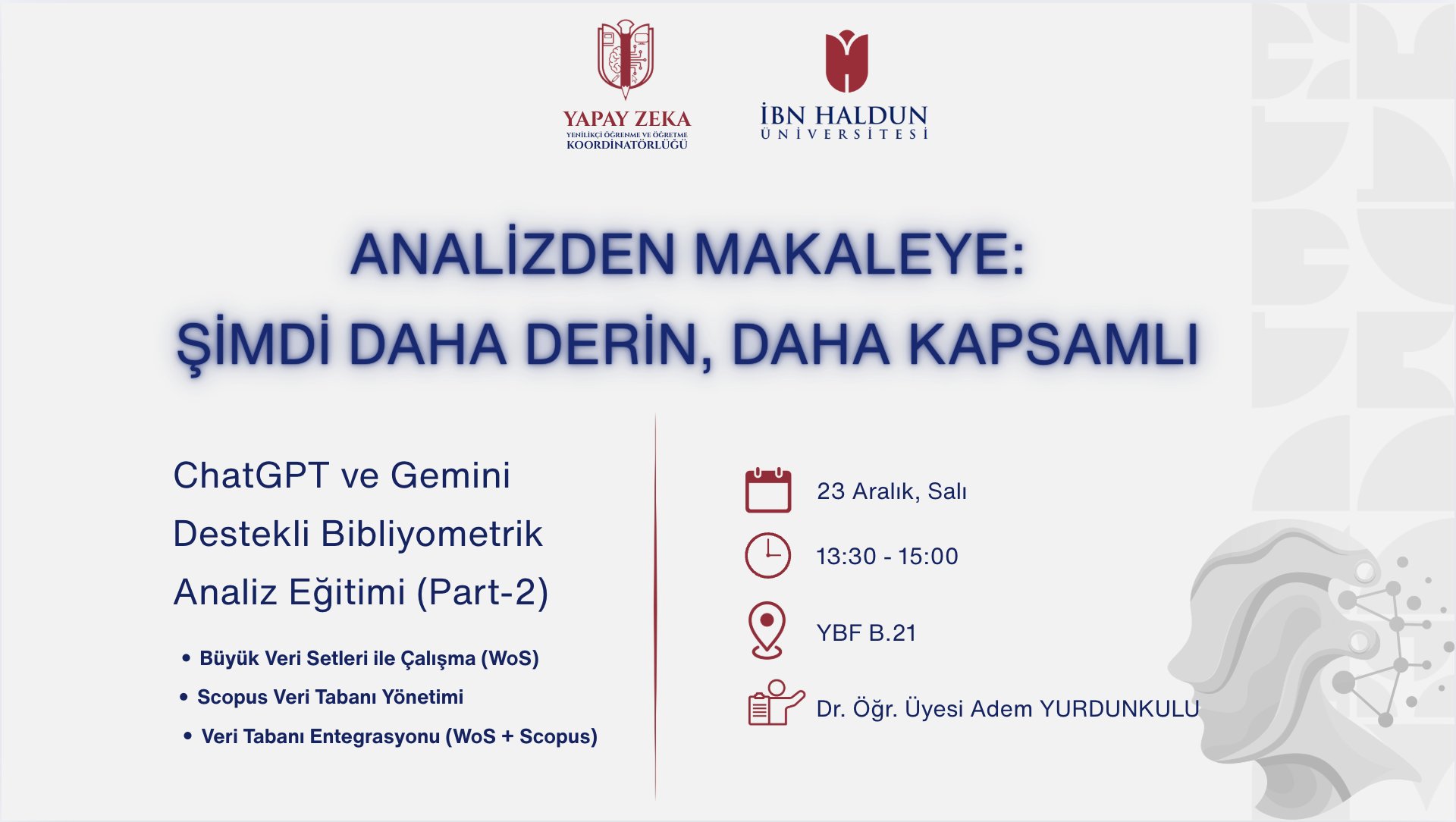 ChatGPT and Gemini-Supported Bibliometric Analysis Training (Part II) 