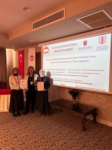 Koordinatörlüğümüz Ekibinden Feyza Gülsüm Alakuş, 'Yapay Zeka Destekli Değerlendirme ve Maarif Modeli Uyumuna Yönelik' Araştırması ile Eğitime Önemli Bir Katkı Sağladı