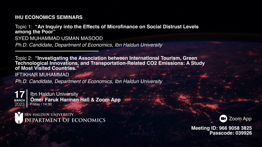 IHU Economics Seminars II