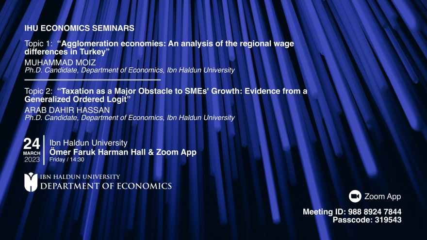 IHU Economics Seminars III