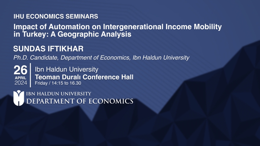 Impact of Automation on Intergenerational Income Mobility in Turkey: A Geographic Analysis