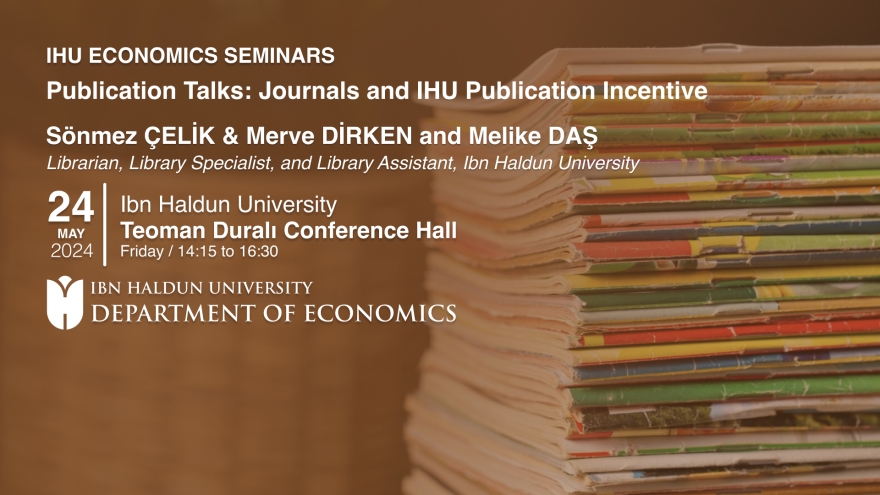 Publication Talks: Journals and IHU Publication Incentive