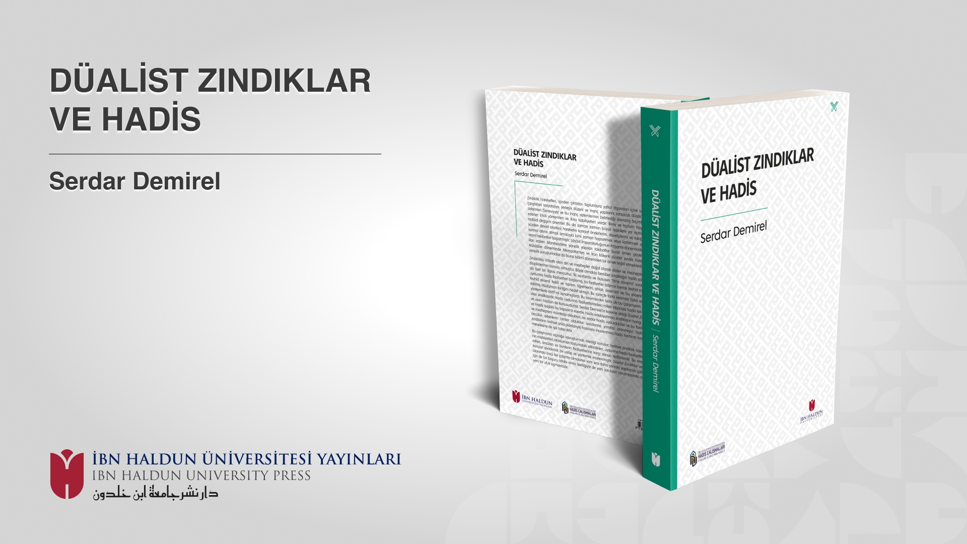 Hadis Çalışmaları Uygulama ve Araştırma Merkezi’nden Yeni Eser!