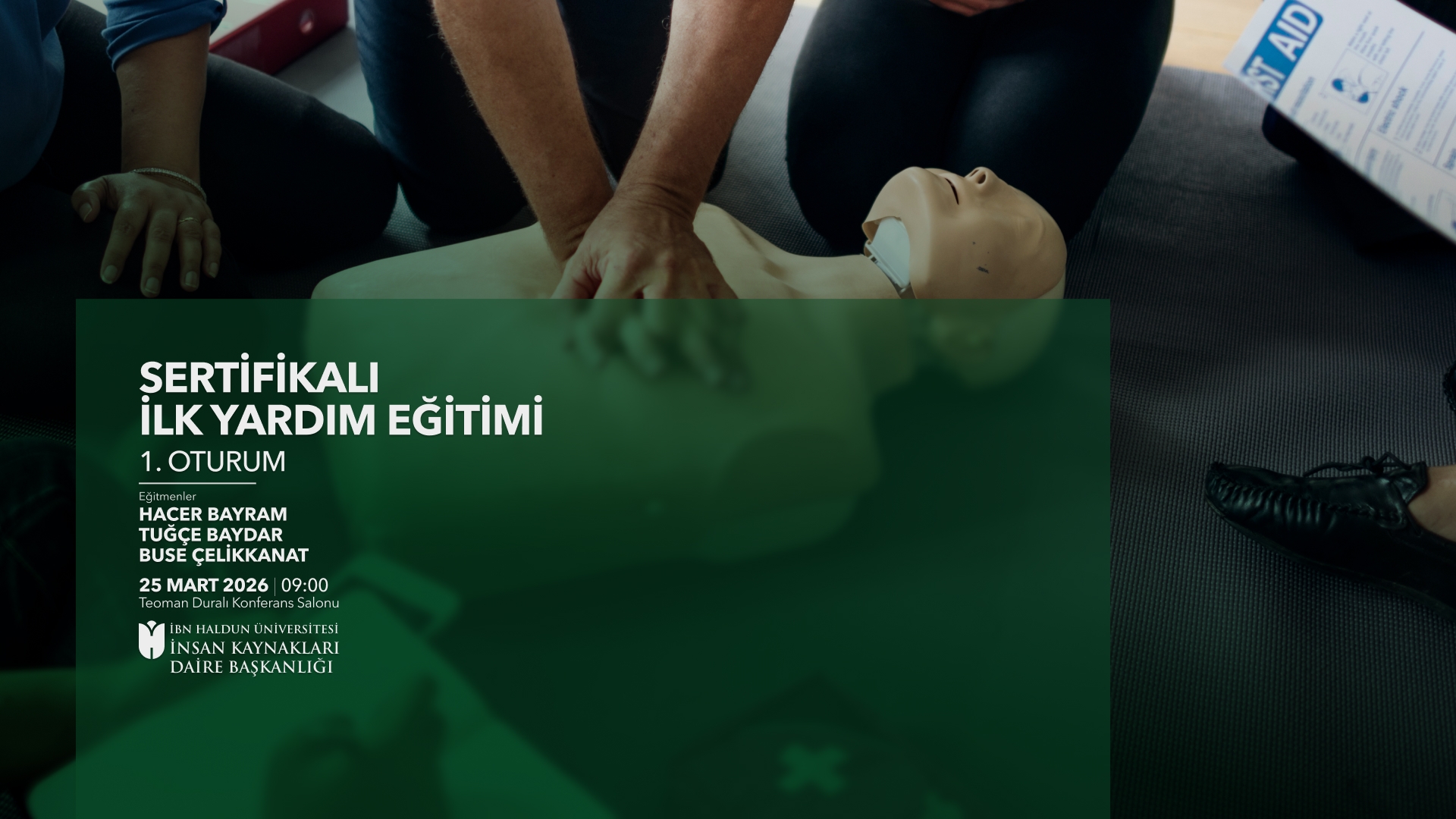 Sertifikalı İlk Yardım Eğitimi - Mart 2026