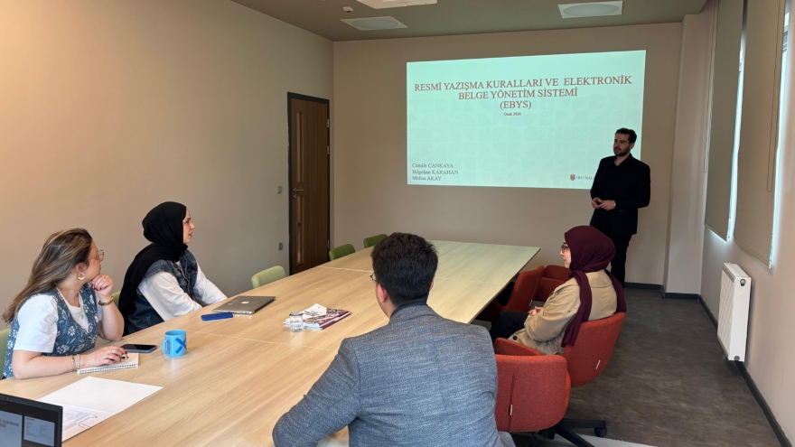İdari Çalışanlarımıza Yönelik Resmî Yazışma Kuralları ve EBYS Eğitimi Gerçekleştirildi
