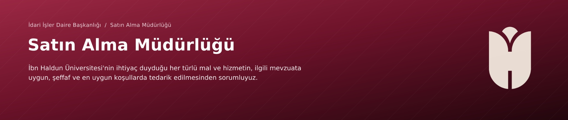 Satın Alma Müdürlüğü