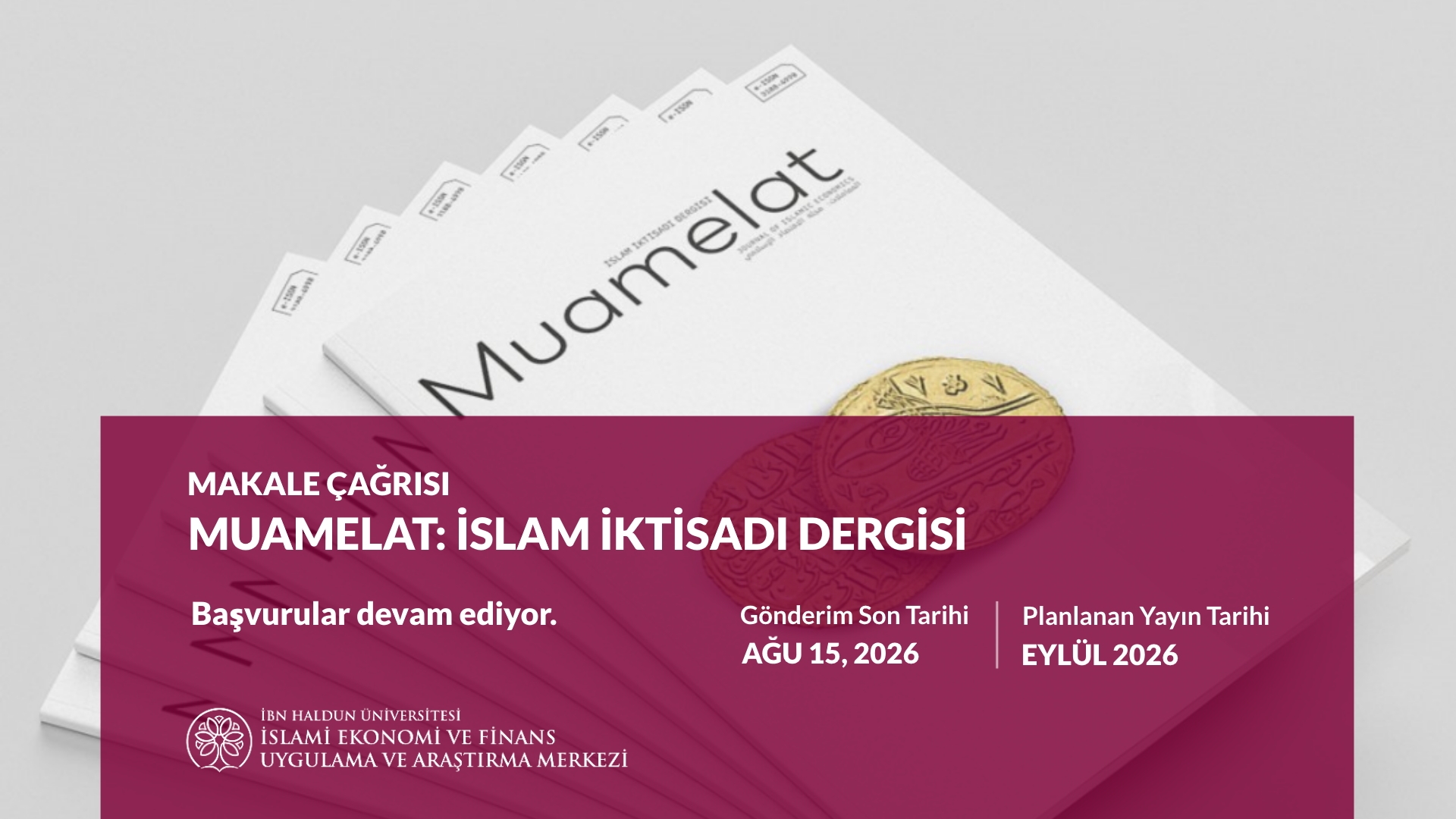 Muamelat’ın 3. Sayısı İçin Makale Çağrısı