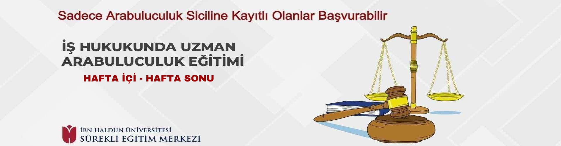 İş Hukukunda Uzman Arabuluculuk Eğitimi