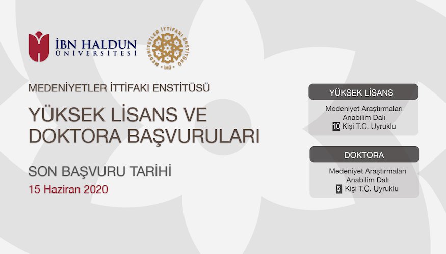MEDİT Yüksek Lisans ve Doktora Başvuruları İçin Son Tarih 15 Haziran 2020