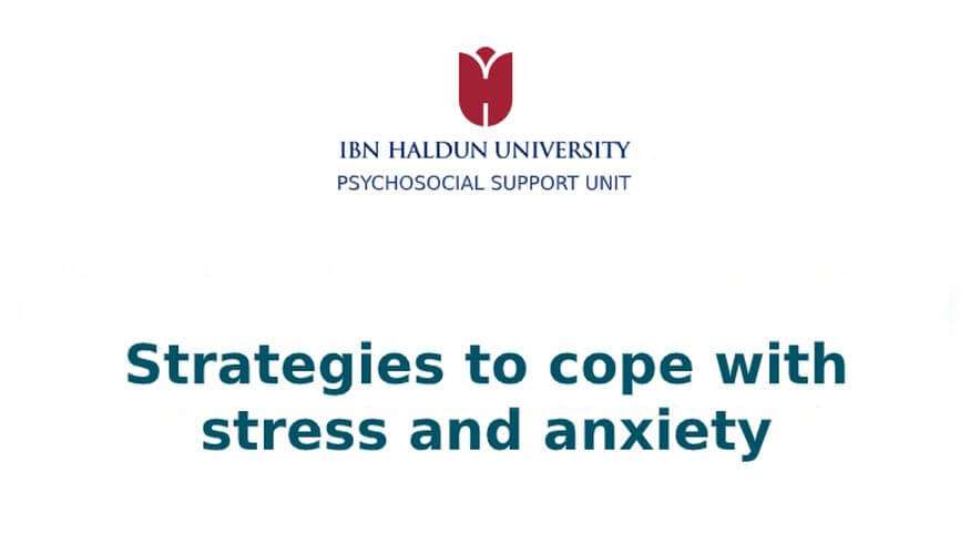 Strategies to Cope with Stress and Anxiety