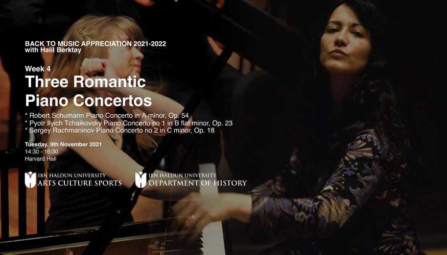 Music Appreciation: Three Romantic Piano Concertos