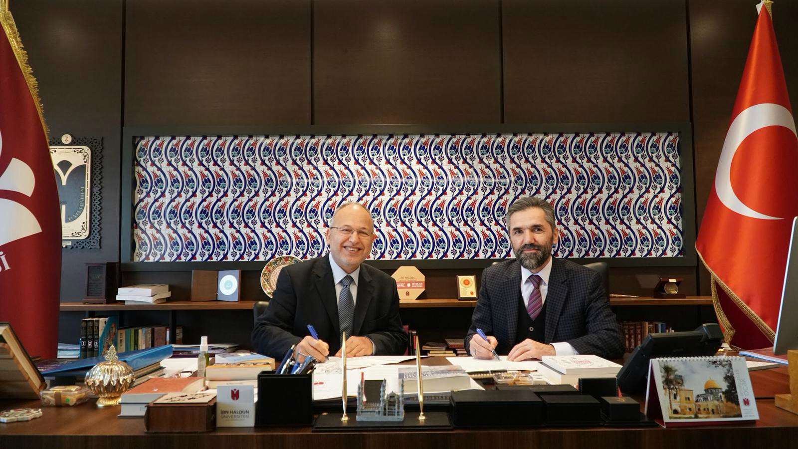İbn Haldun Üniversitesi ile Gazze İslam Üniversitesi Arasında İş Birliği Anlaşması İmzalandı