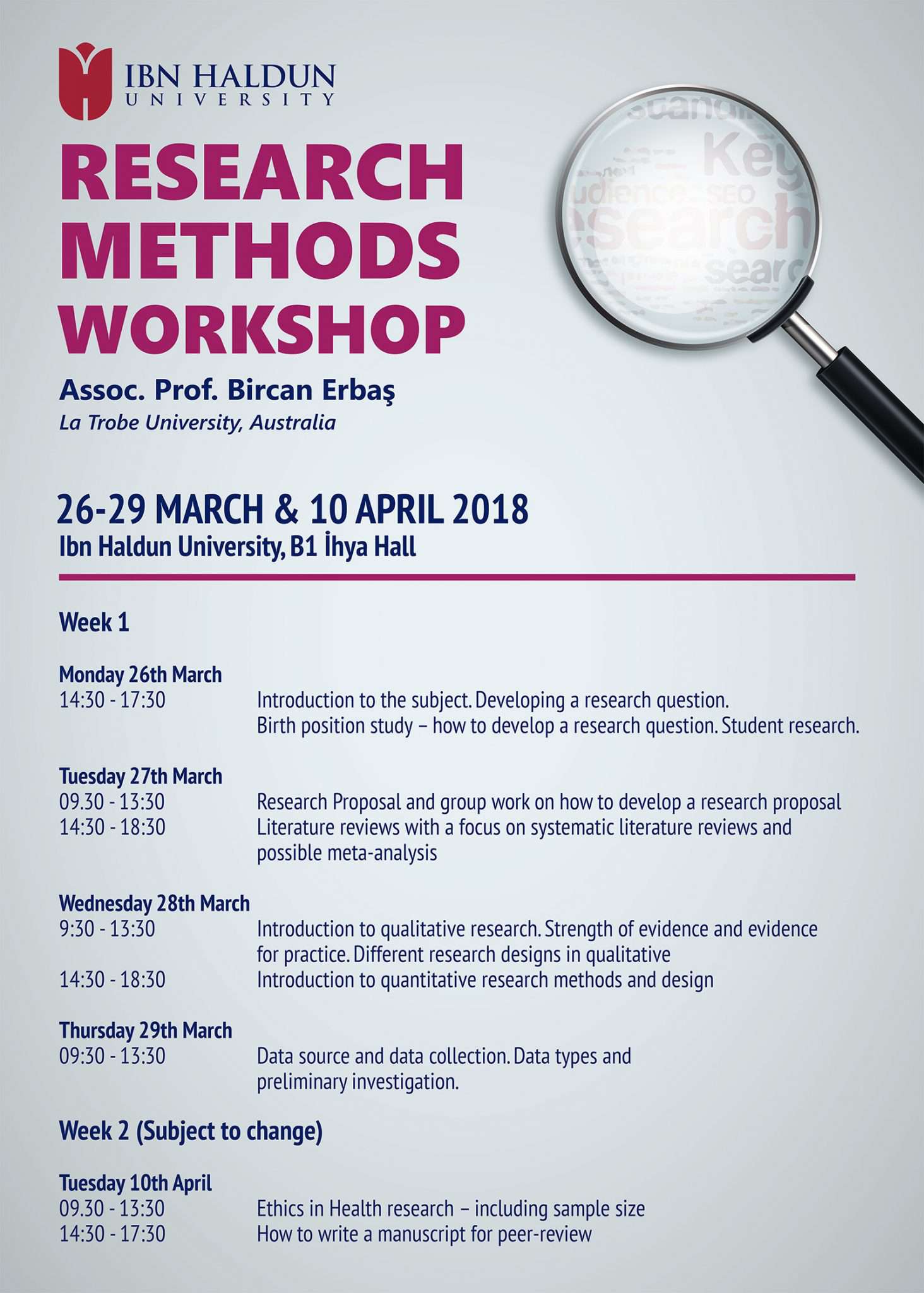 Research Methods Workshop