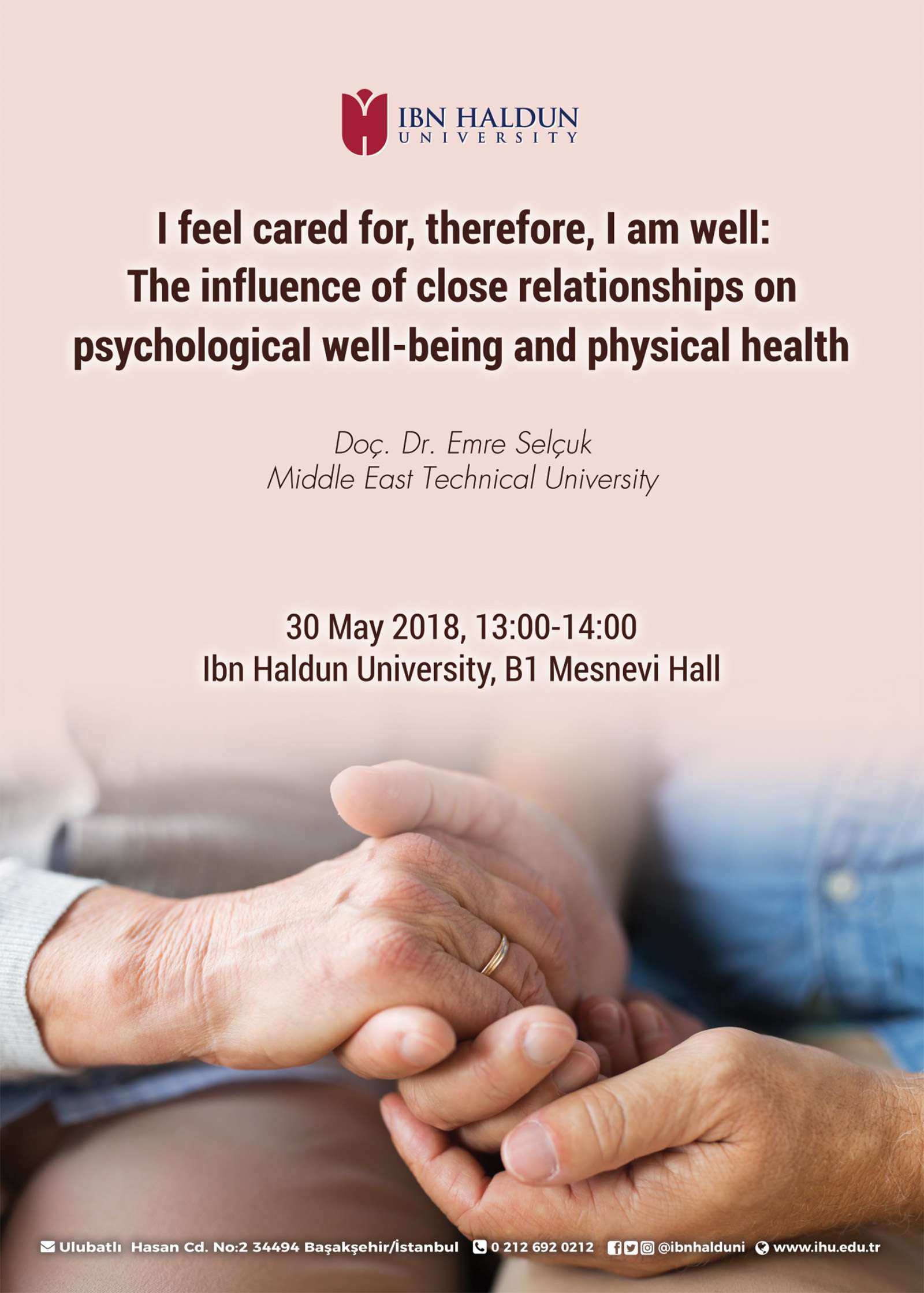I feel cared for, therefore, I am well: The influence of close relationships on psychological well-being and physical health