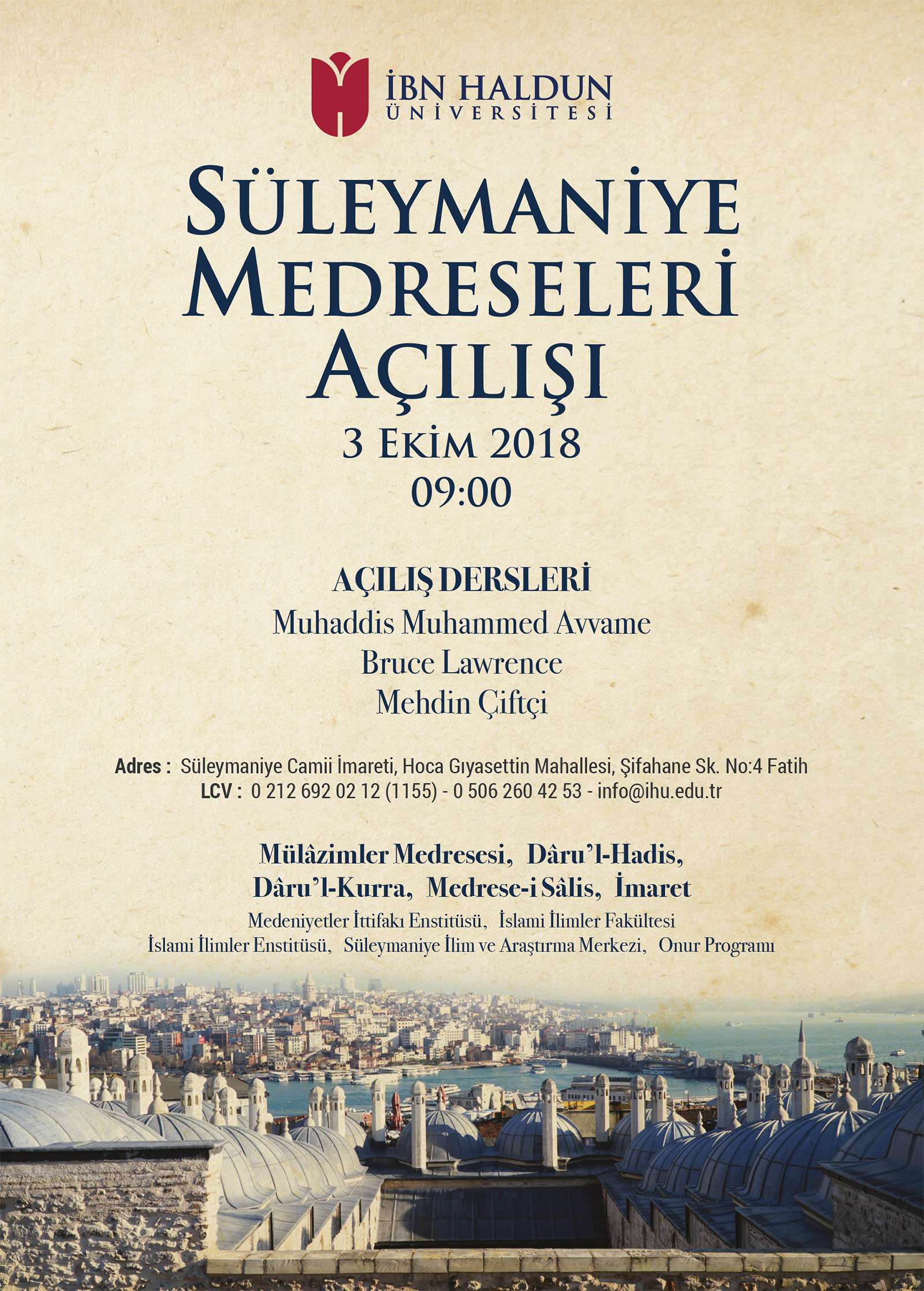 İbn Haldun Üniversitesi Süleymaniye Yerleşkesi Açılış Töreni
