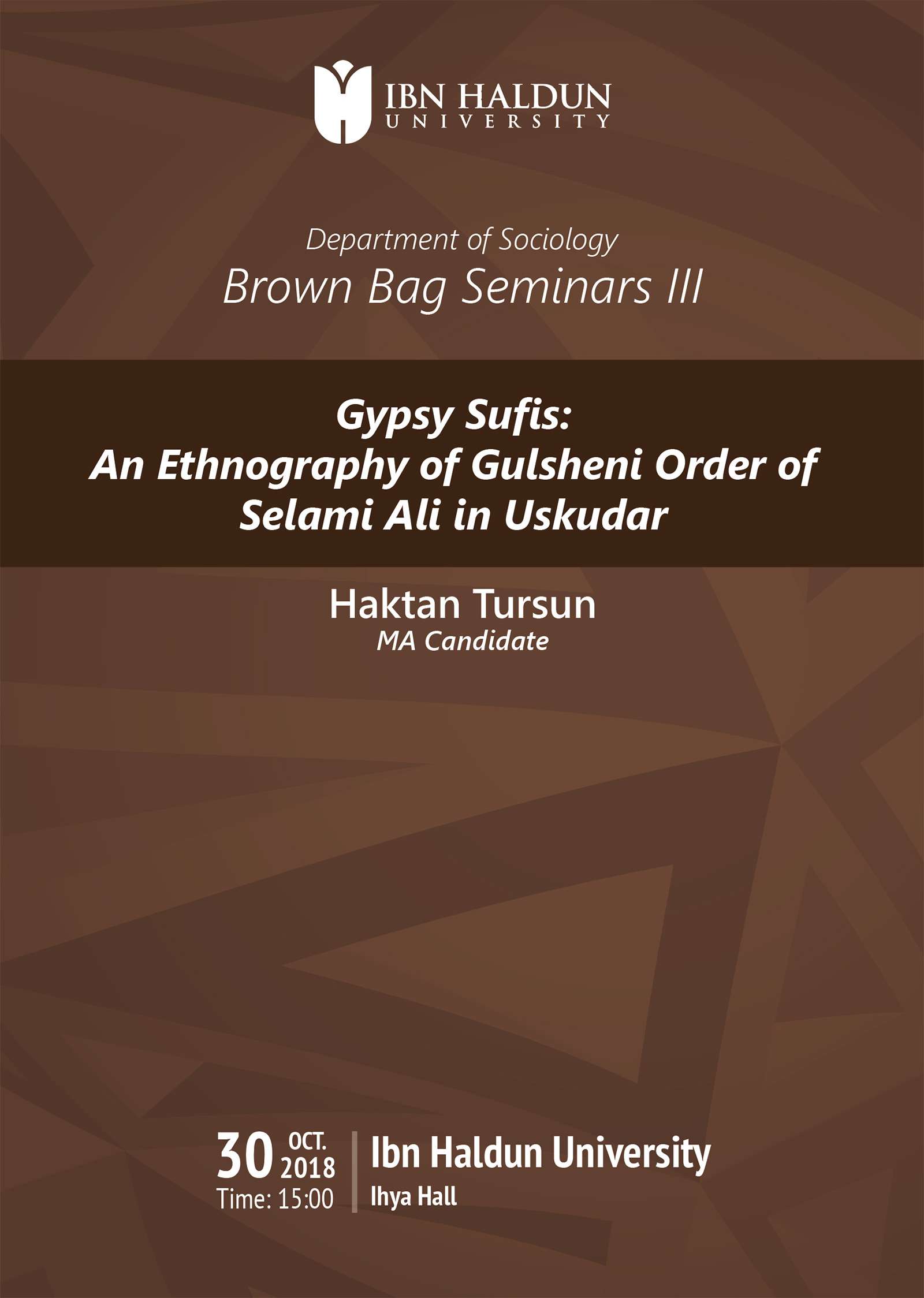 Gypsy Sufis: An Ethnography of Gulsheni Order of Selami Ali in Uskudar
