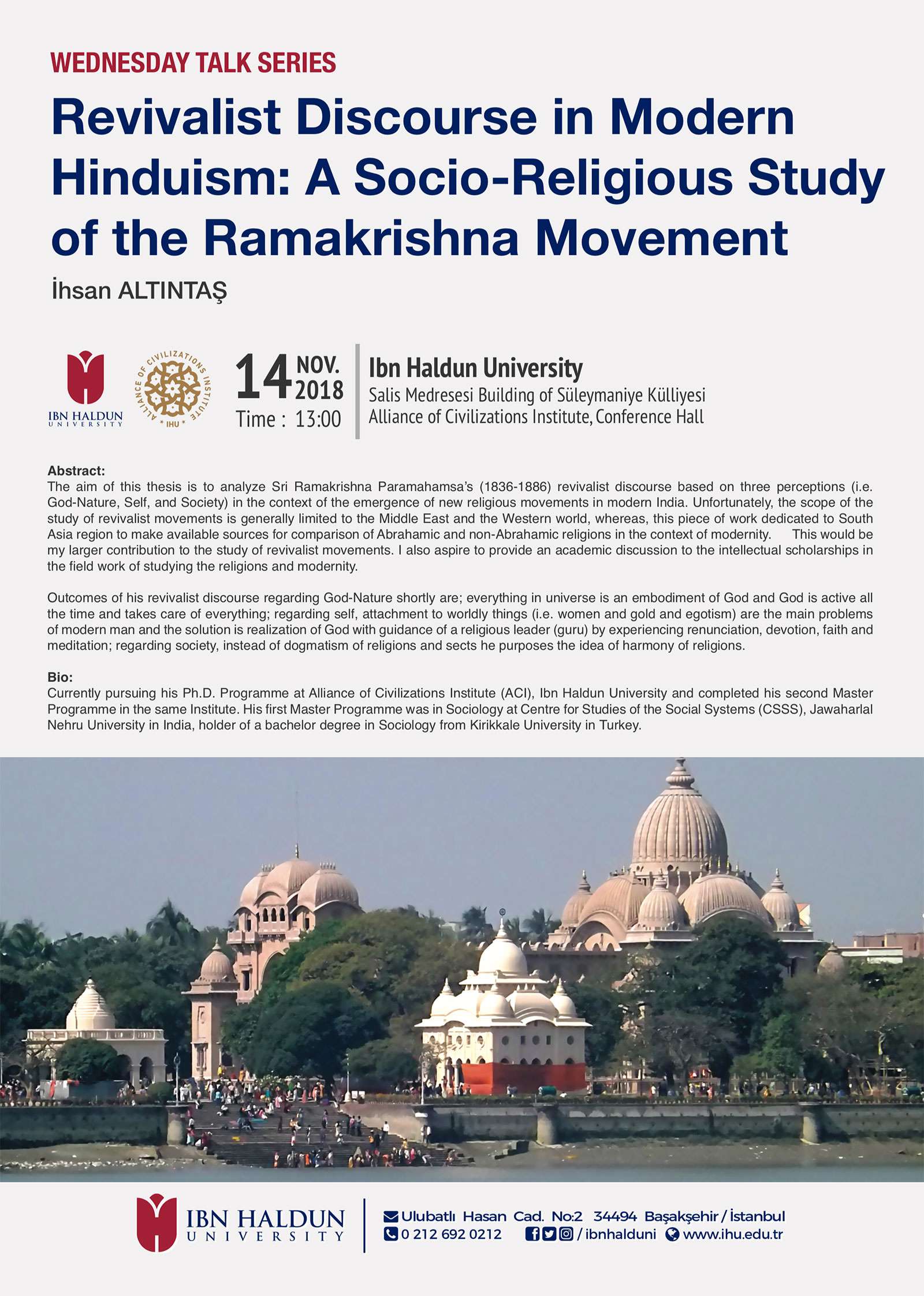 Revivalist Discourse in Modern Hinduism: A Socio-Religious Study of the Ramakrishna Movement