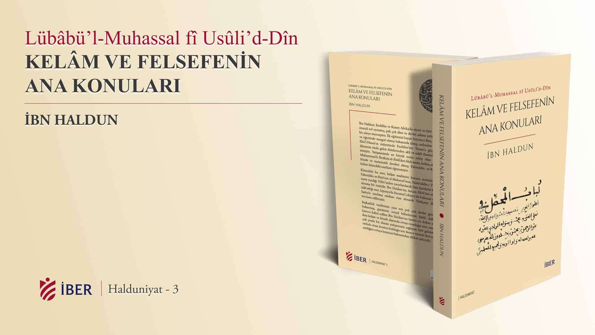 Ibn Khaldun's First Book Has Been Translated into Turkish by Iber Publications