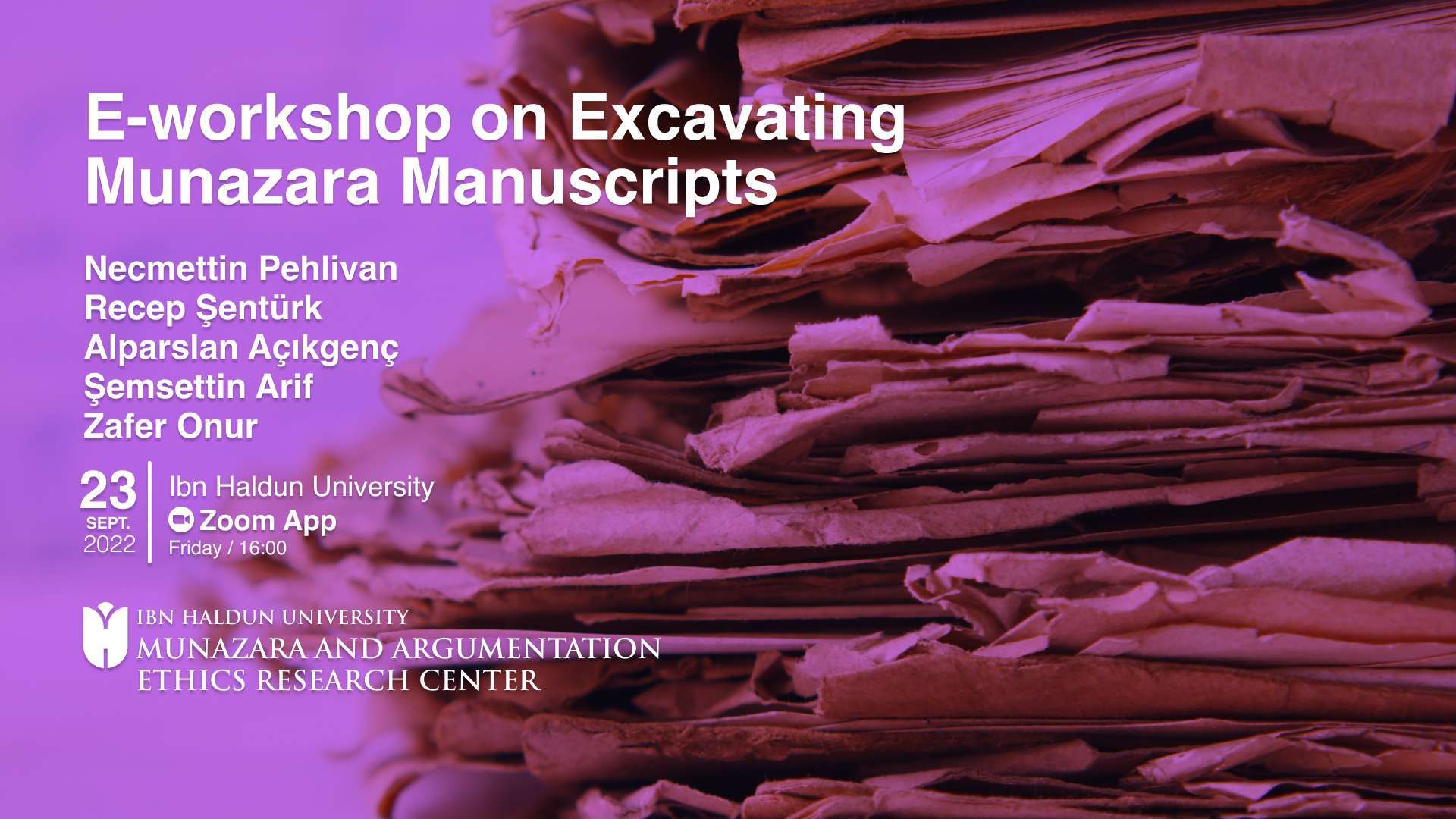 E-workshop on Excavating Munazara Manuscripts