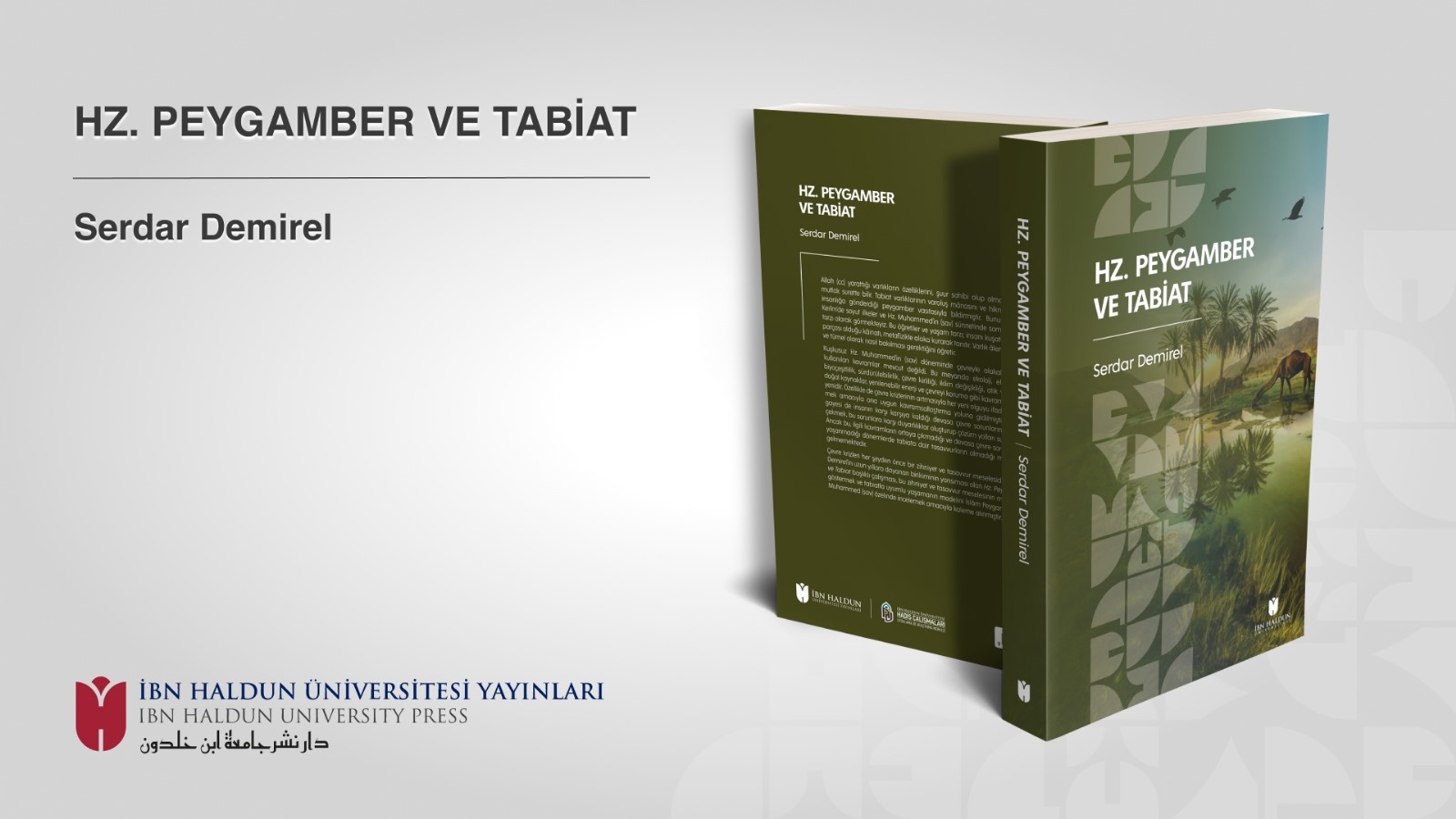 Tabiat ve Peygamber İlişkisi, İbn Haldun Üniversitesi Yayınları'nın Son Kitabında Ele Alınıyor