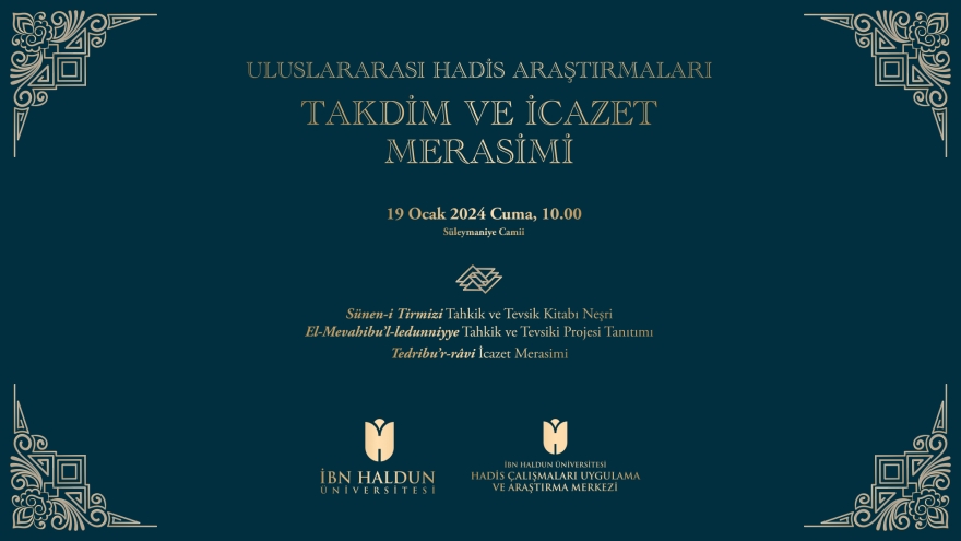 International Hadith Studies Presentation and Ijazah Ceremony
