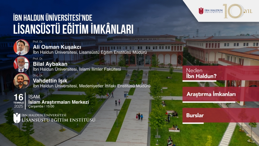 Graduate Studies Opportunities at Ibn Haldun University