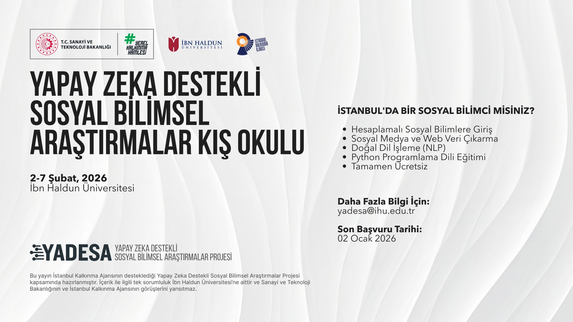 Artificial Intelligence Winter School for Social Scientists