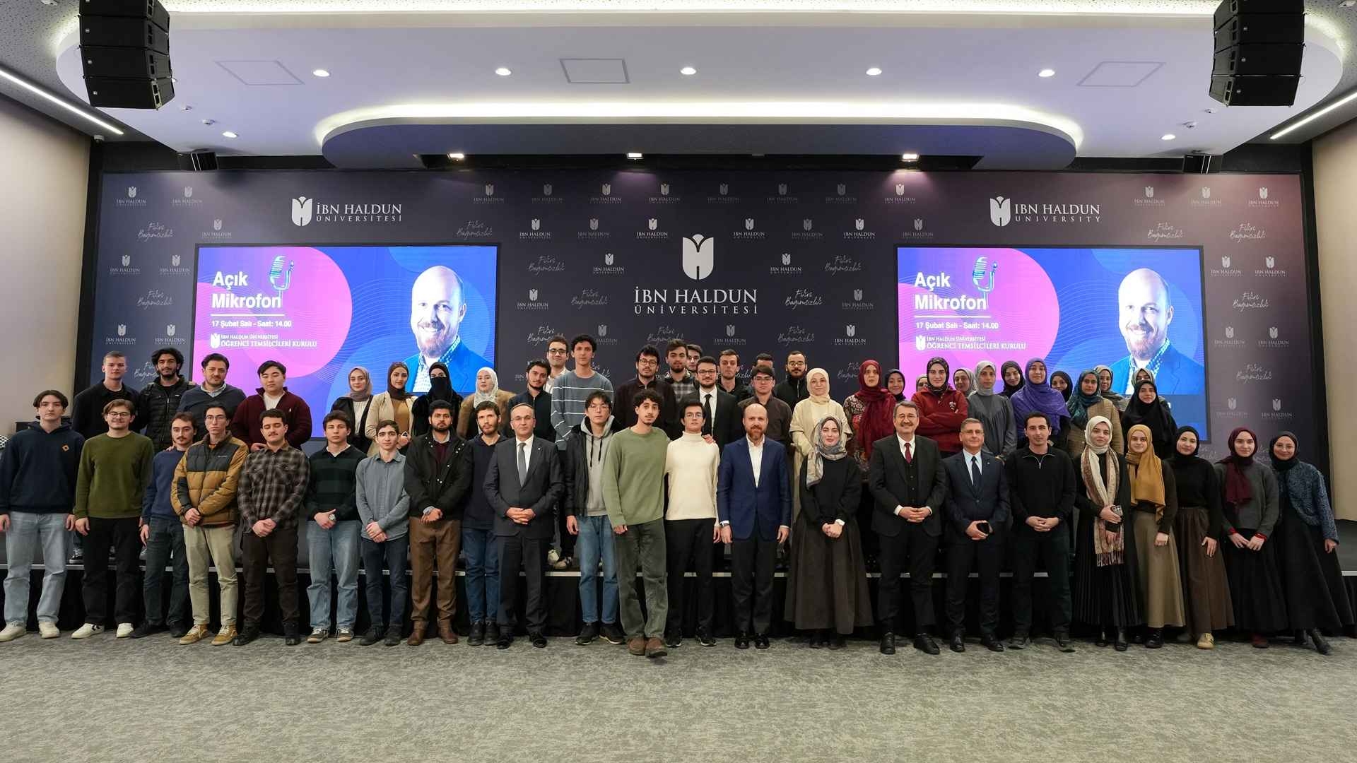 Our Deputy Chairman of the Board of Trustees, Necmeddin Bilal Erdoğan, Met with Students at the “Open Microphone” Event