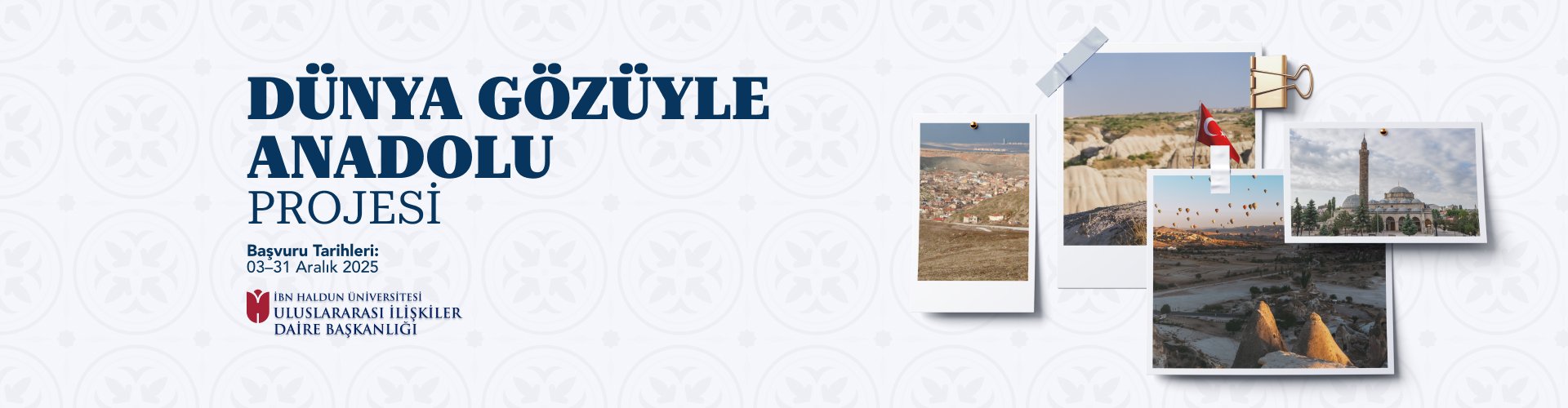 Dünya Gözüyle Anadolu Projesi Başvuruları Açıldı!