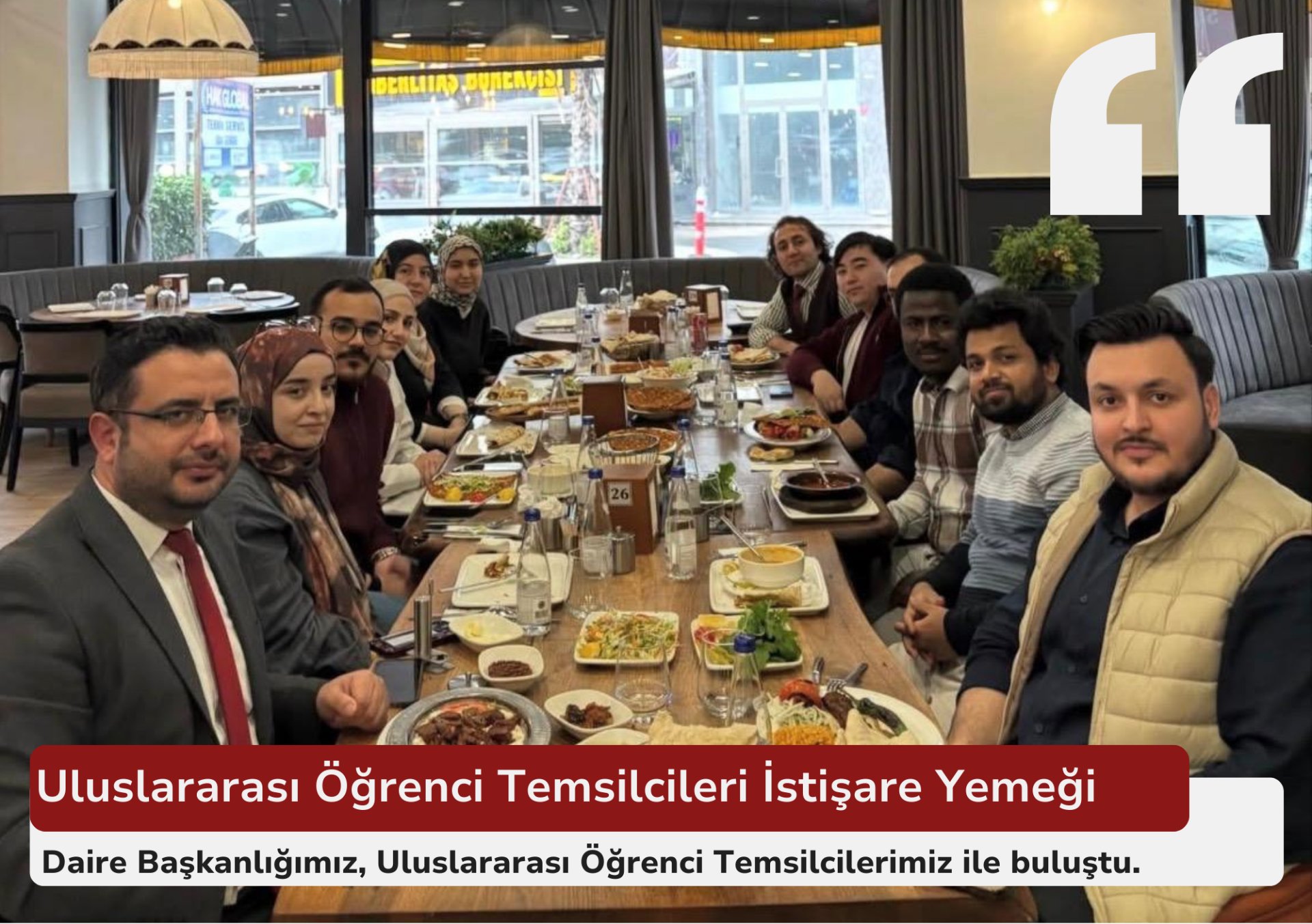 Uluslararası Öğrenci Temsilcileri ile İstişare Buluşması