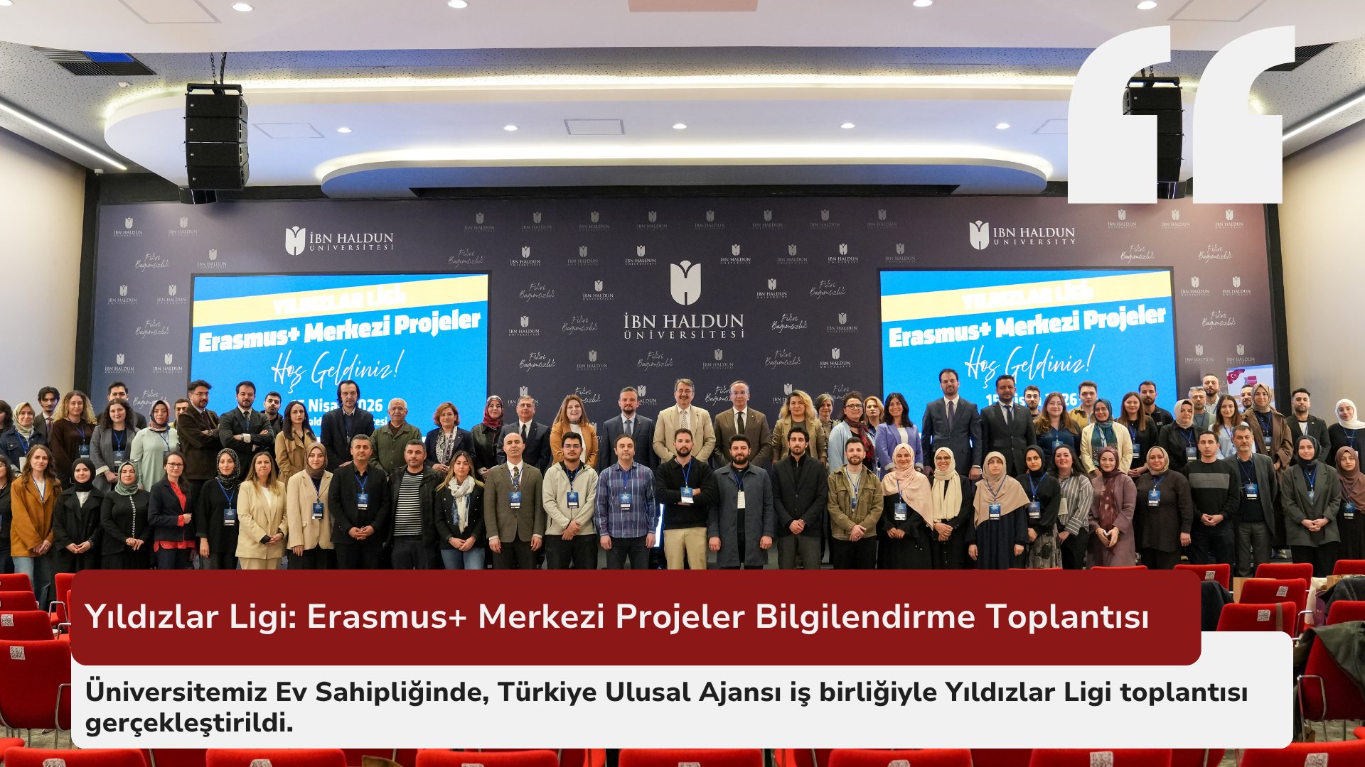  “Yıldızlar Ligi: Erasmus+ Centralized Projects Meeting” Held at Ibn Haldun University