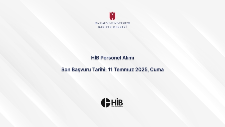 HİB Personel Alımı