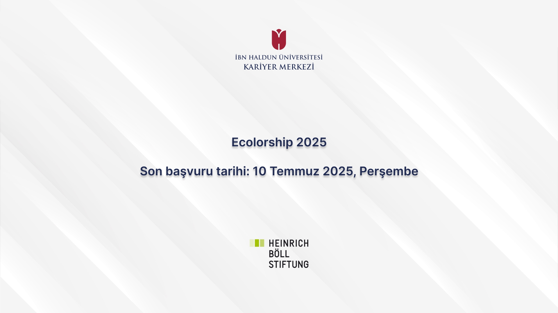 Ecolarship 2025 – Ekoloji Burs Programı