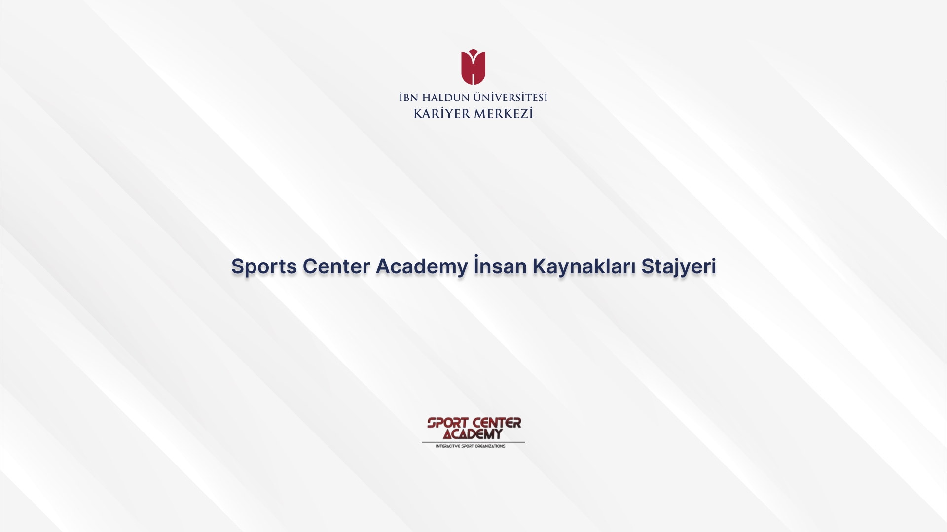 Sport Center Academy – HR Internship