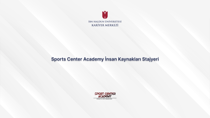 Sport Center Academy – HR Internship