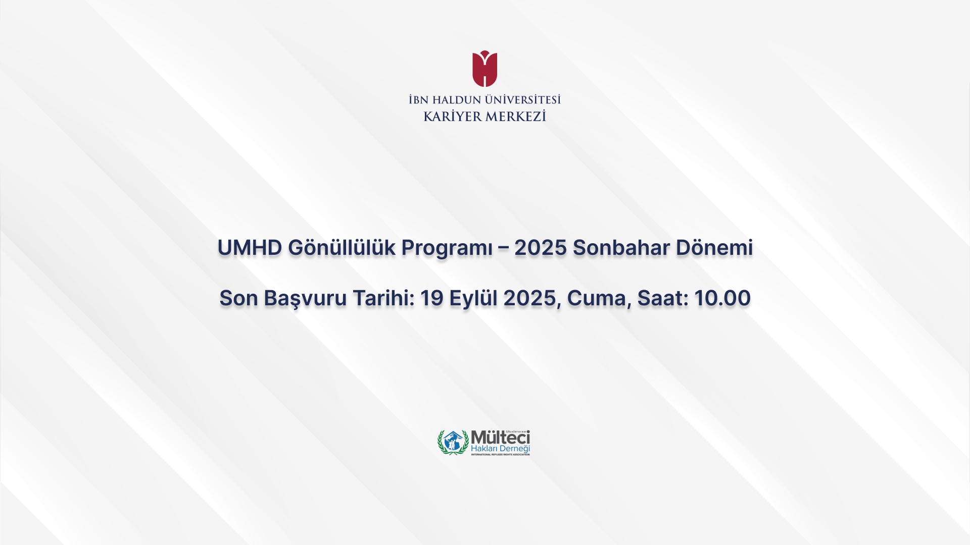 UMHD Volunteering Program – Fall 2025