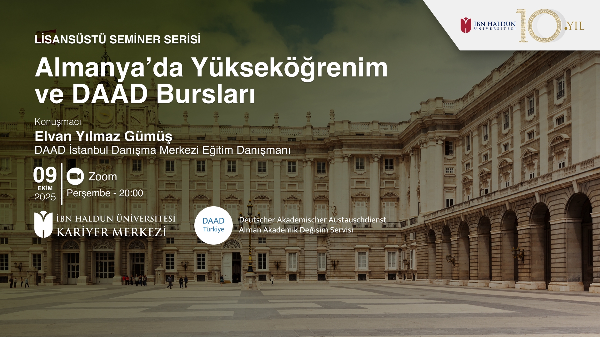Lisansüstü Seminer Serisi: Almanya’da Yükseköğrenim ve DAAD Bursları 
