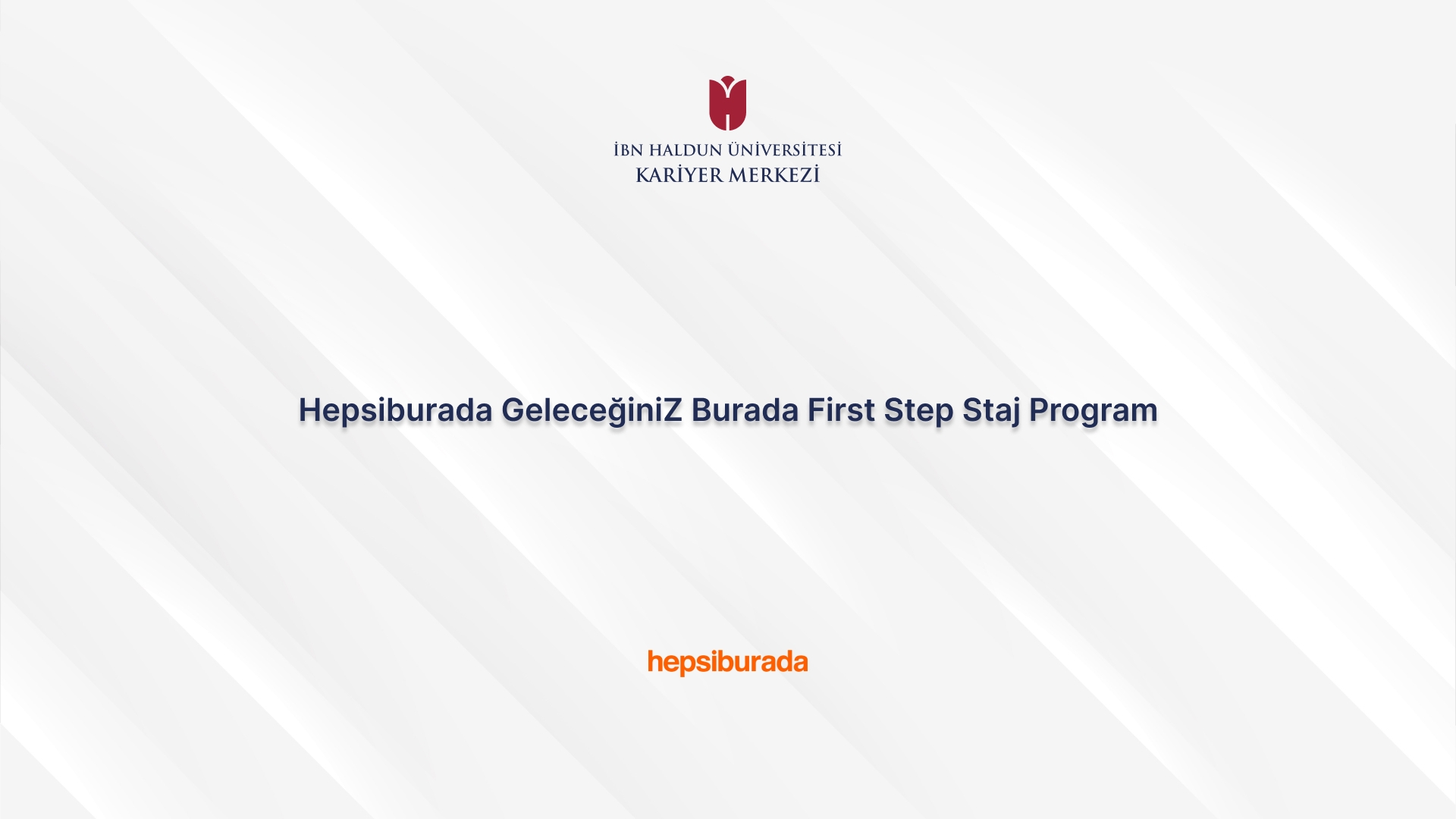 “Your Future Is Here First Step” Internship Program