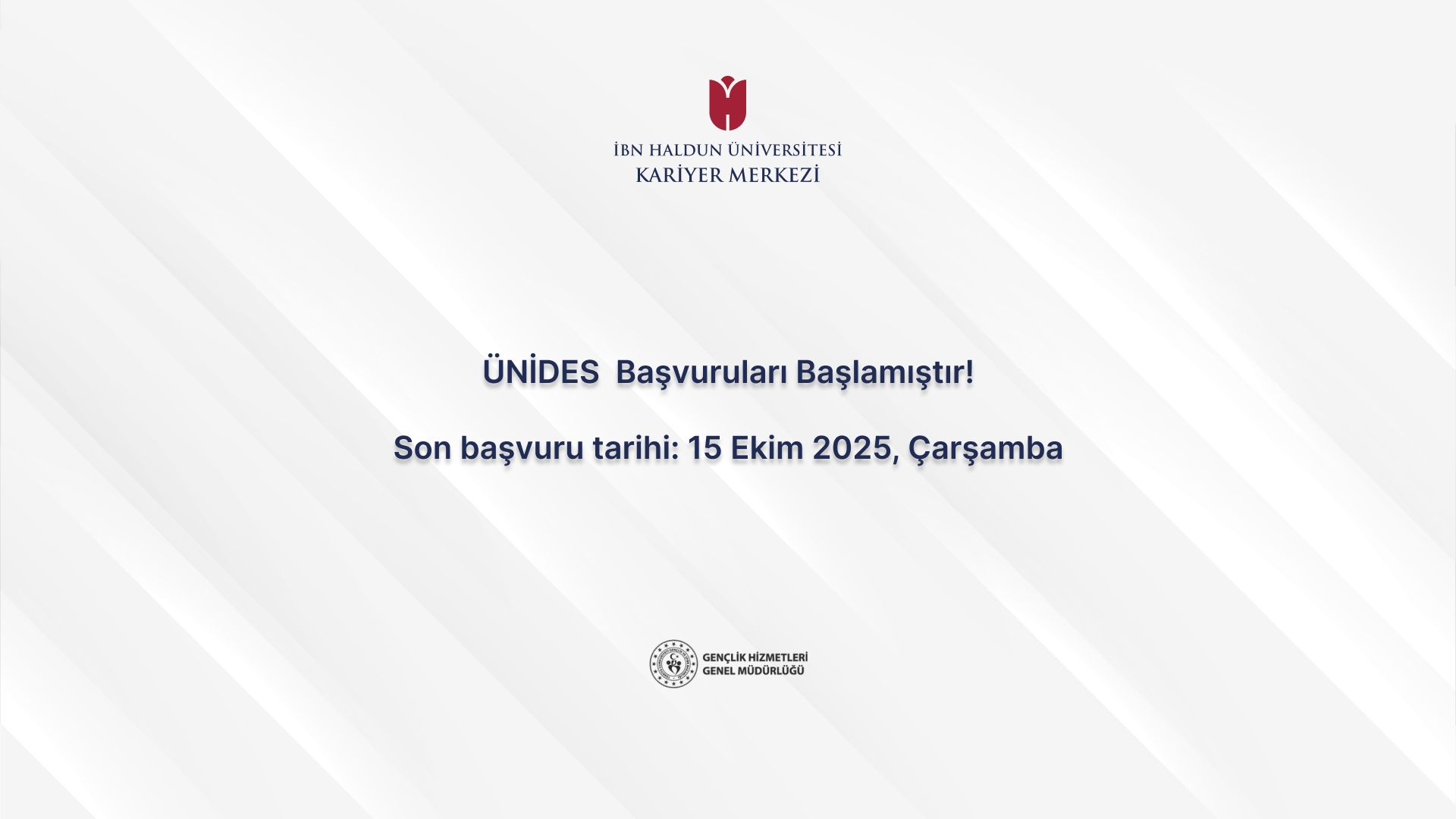 ÜNİDES Applications Are Open!