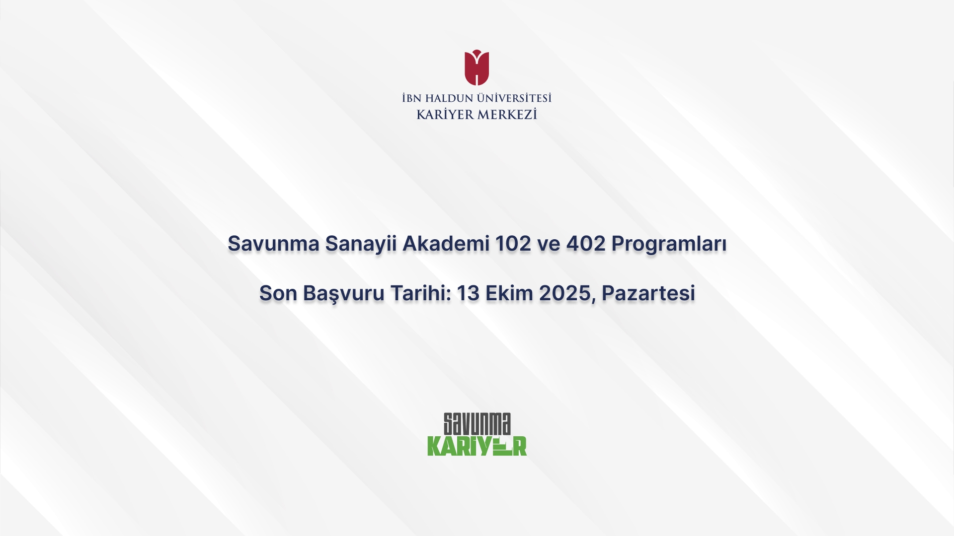 Defense Industry Academy 102 and 402 Programs