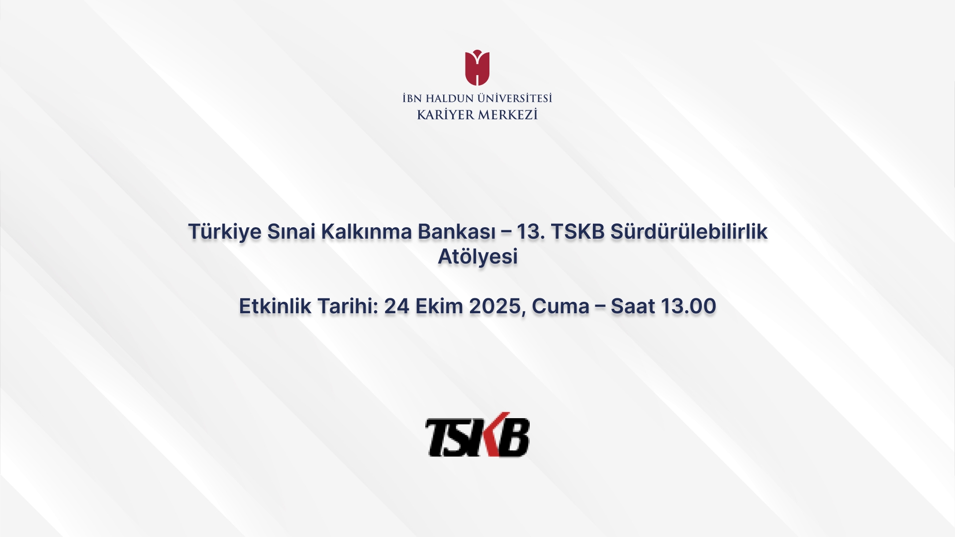 Industrial Development Bank of Turkey (TSKB) – 13th Sustainability Workshop