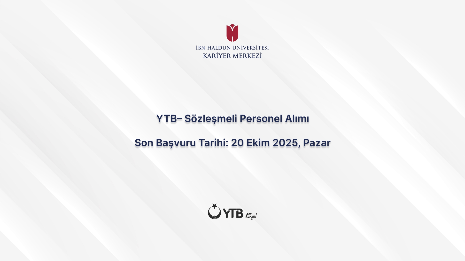 YTB – Contracted Personnel Recruitment