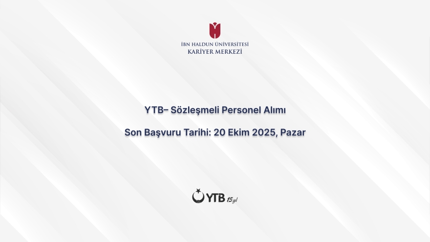 YTB – Contracted Personnel Recruitment