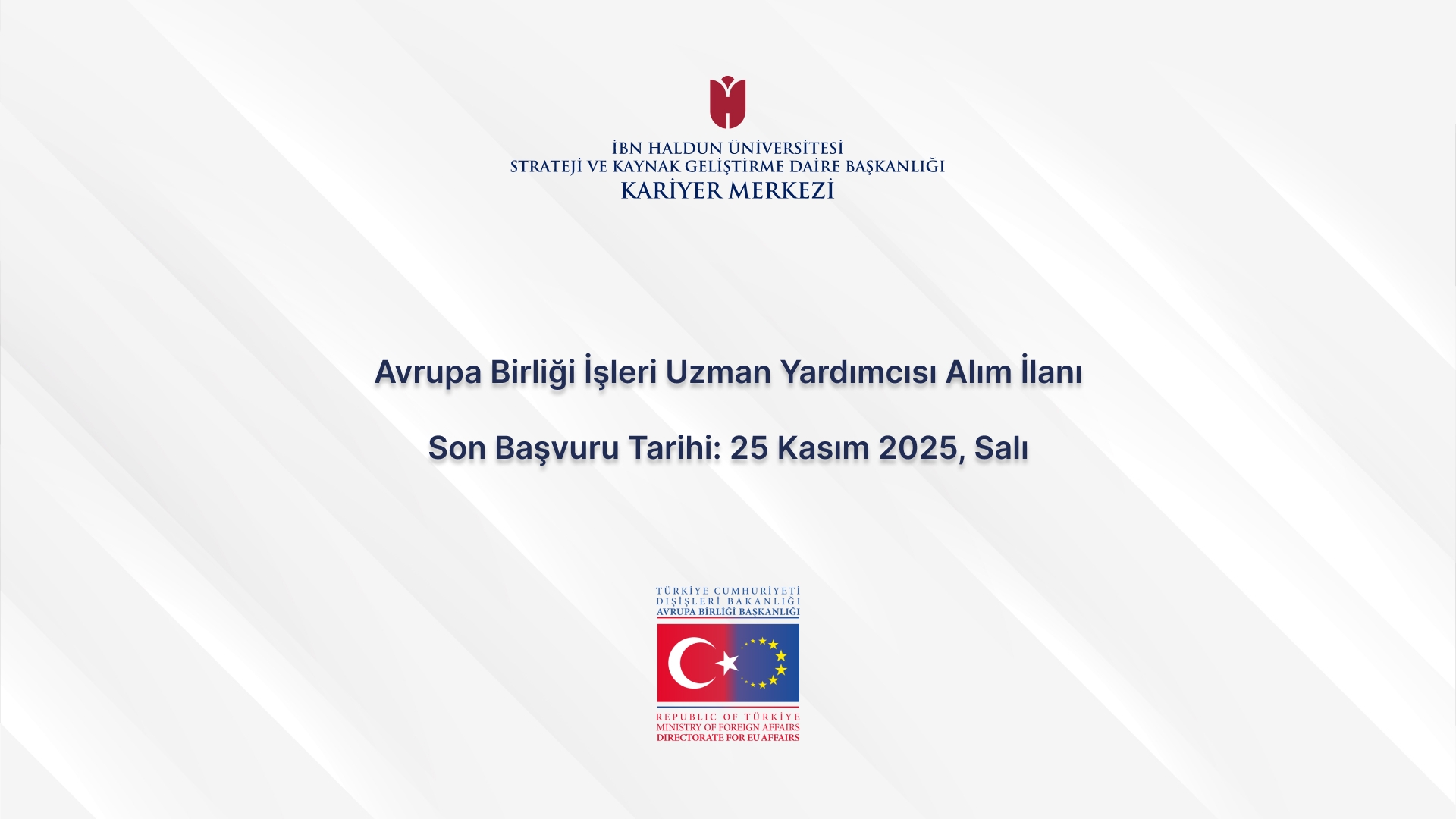 European Union Affairs Assistant Expert Recruitment