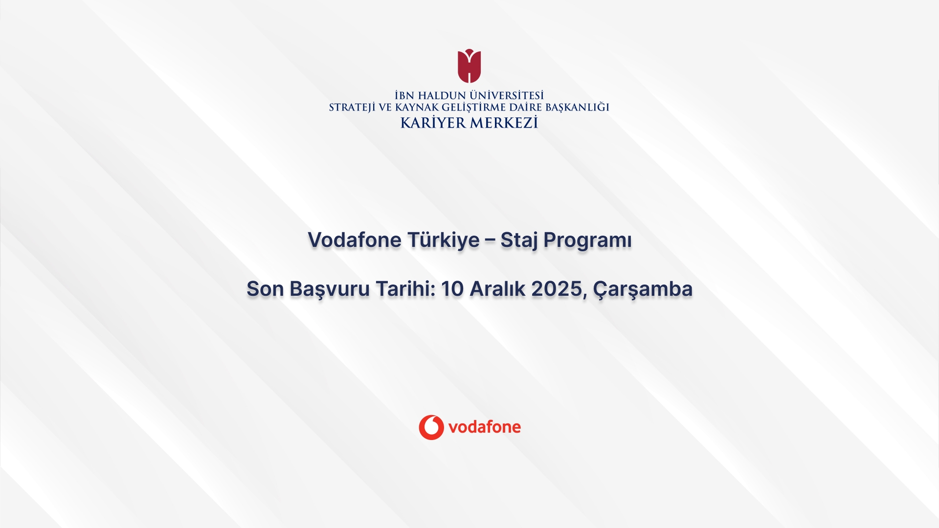 Vodafone Turkey – Internship Program
