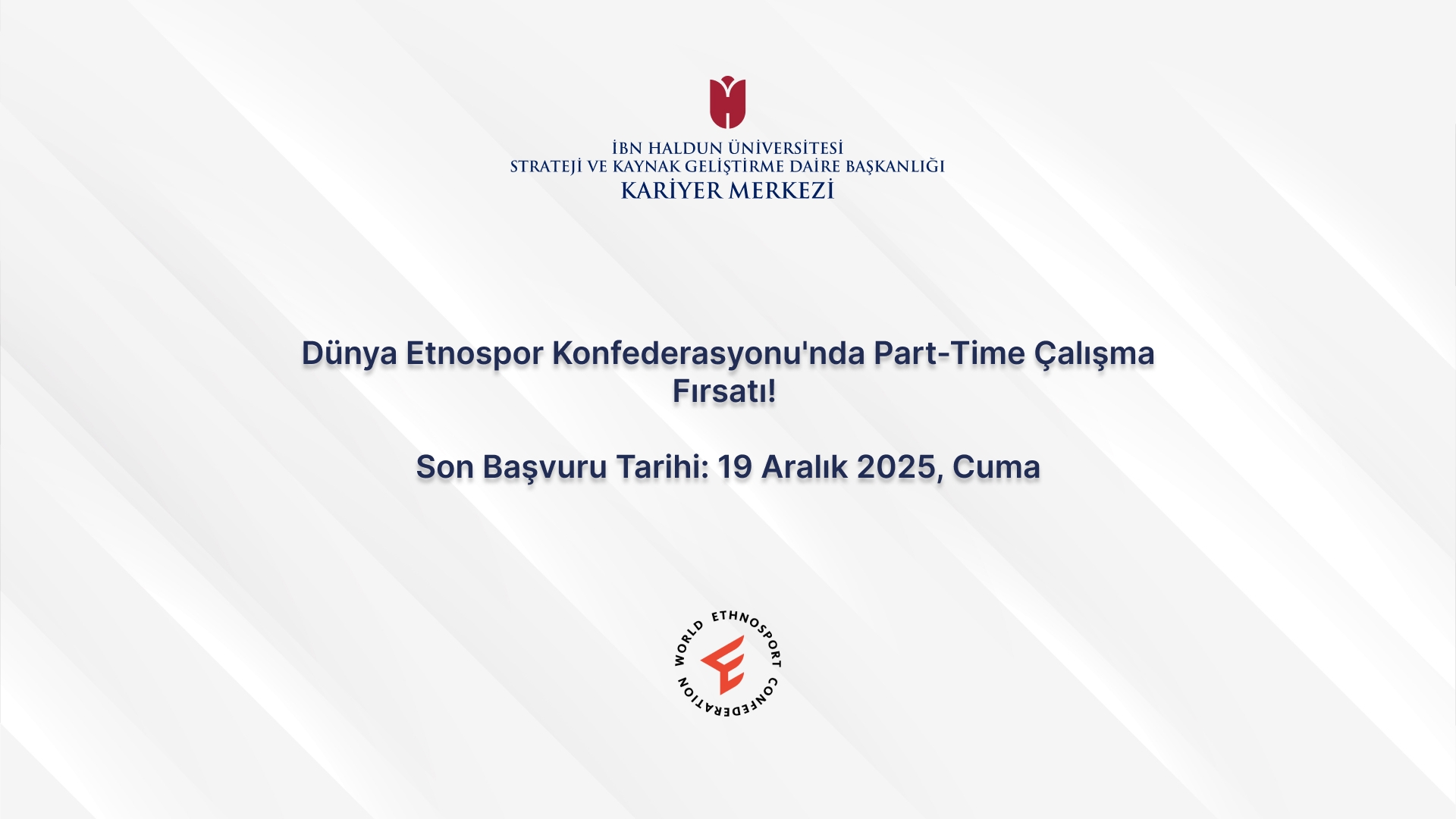 Part-Time Job Opportunity at the World Ethnosport Confederation!